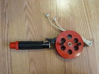 Details about    Vintage Thrumming Teho Jigging Ice Fishing Pole Made in Finland Rod W Reel 