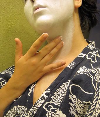 geisha face makeup. don#39;t get white face paint