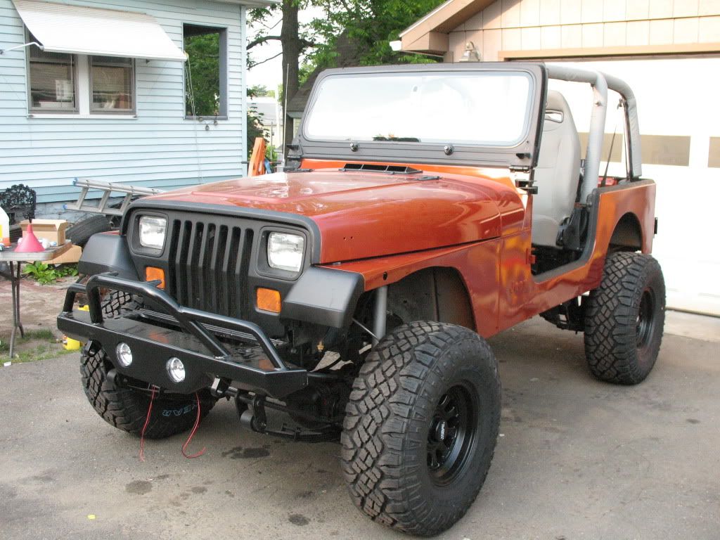 Burnt orange jeep yj #3