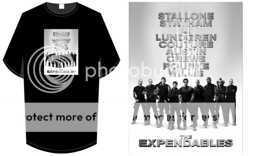 THE EXPENDABLES T Shirts stallone statham li 5 designs