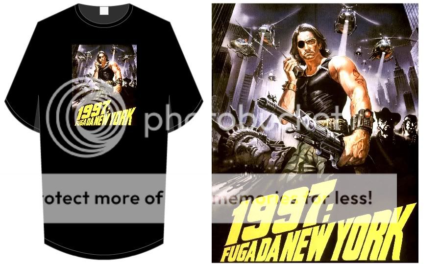 New ESCAPE FROM NEW YORK T Shirt   Kurt John Carpenter  